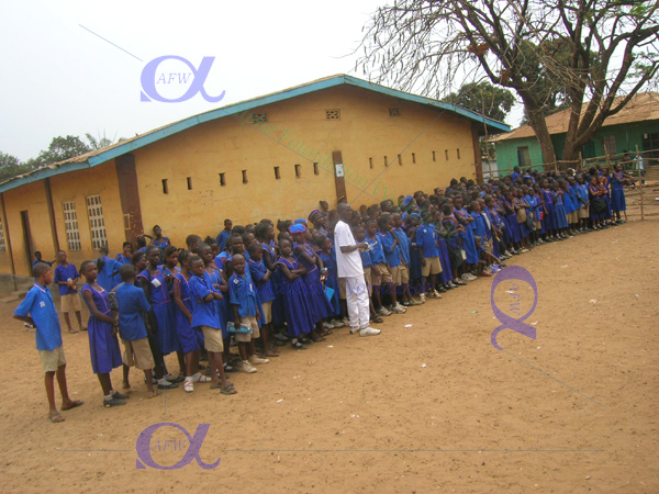 KDEC School Kenema book donation ceremony